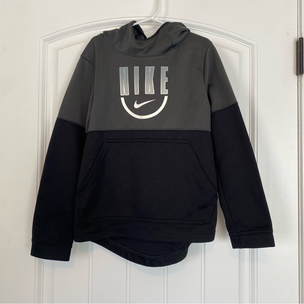 Nike Little Boys Black & Gray Pullover Hoodie Size Small